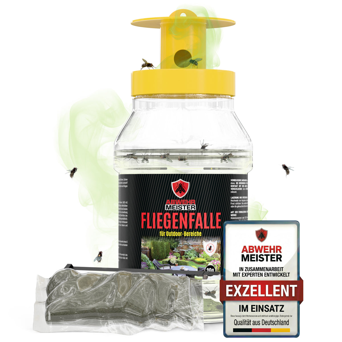 Fliegenfalle mit biologischem Lockstoff für Garten/Terrasse